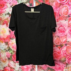Faded Glory Black Short Sleeve Tee